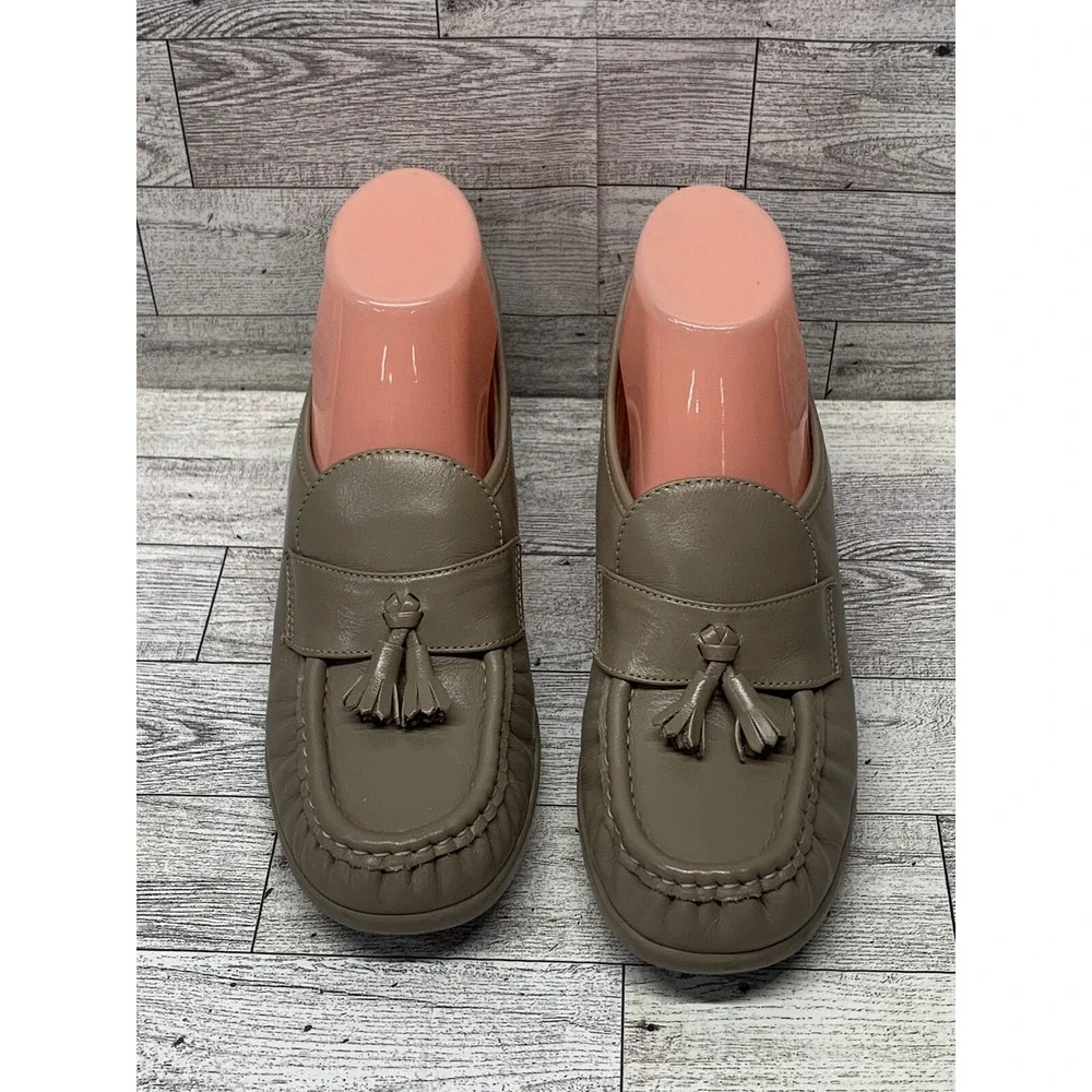 SAS Genuine Leather Loafer Shoes Hand-sewn Tan 8.5S‎